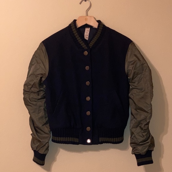 DOLAN Varsity Bomber Jacket Preppy Academia College - Picture 5 of 15